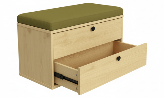 Minderli Çift Çekmeceli Bank - Rafmod Modüler Raflar ile Değişen İhtiyaçlara Uygun Çözümlerraf