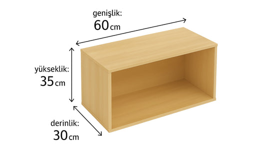 Modül 60x30x35cm - Rafmod Modüler Raflar ile Değişen İhtiyaçlara Uygun Çözümlerraf
