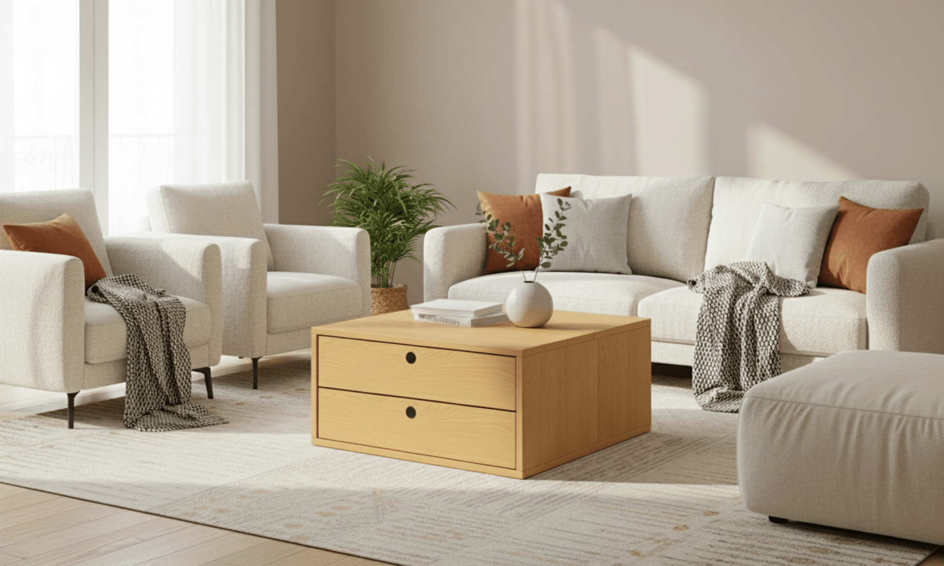 Çift Çekmeceli Modül 60x30x35cm - Rafmod Modüler Raflar ile Değişen İhtiyaçlara Uygun Çözümlerraf