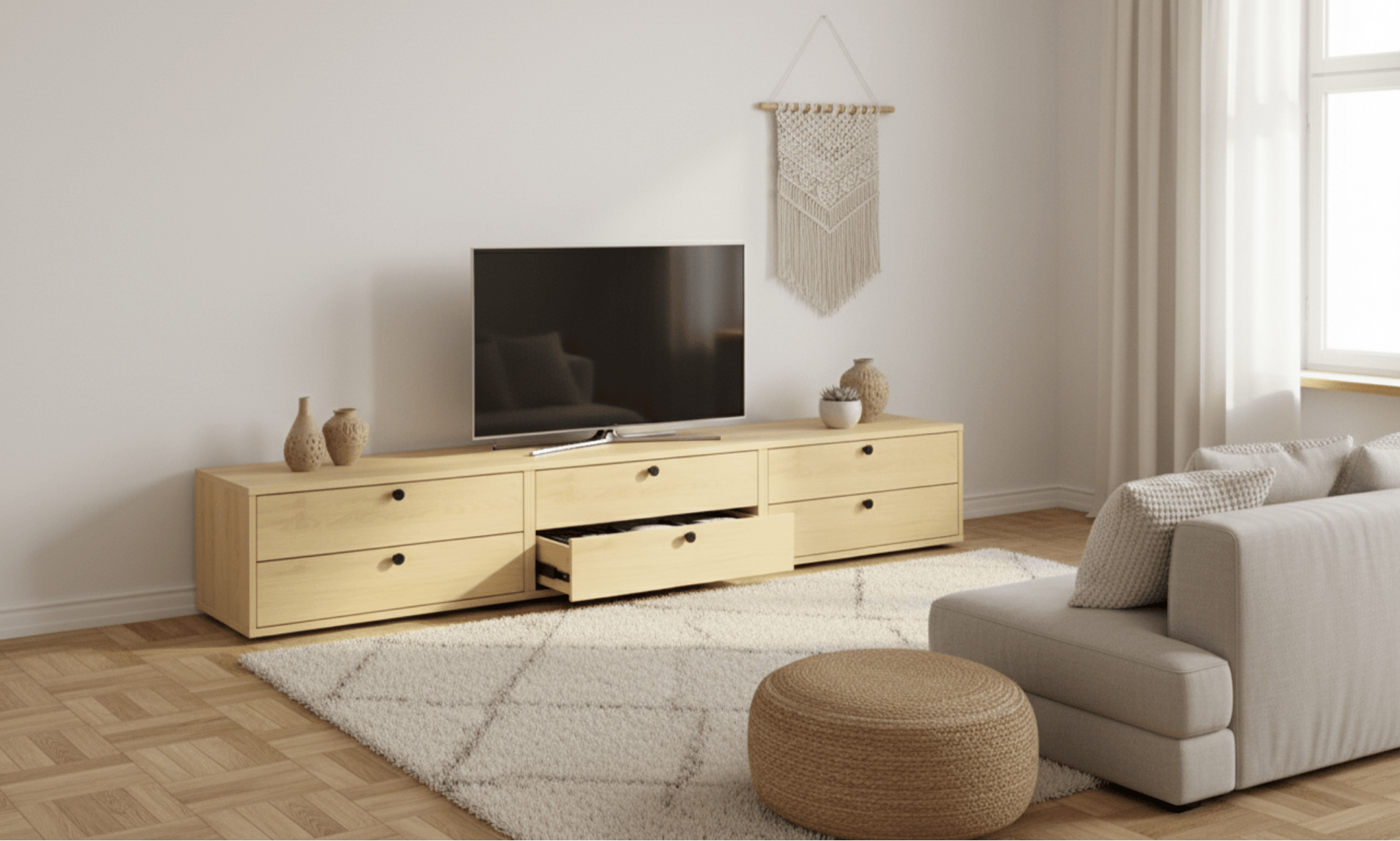 Çift Çekmeceli TV - Rafmod Modüler Raflar ile Değişen İhtiyaçlara Uygun Çözümlerraf