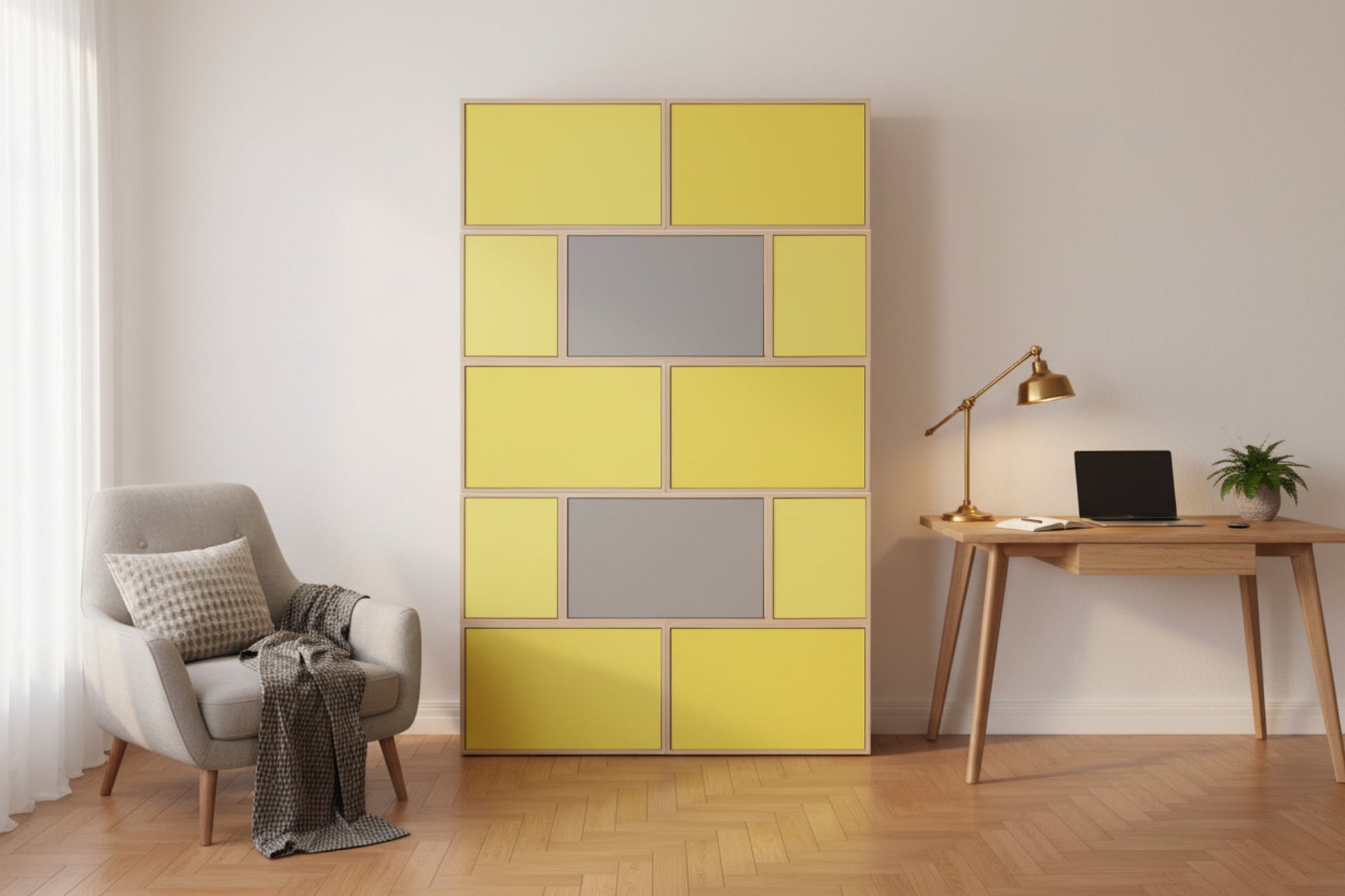 Dolap 2.1 (27x108x180cm) - Rafmod Modüler Raflar ile Değişen İhtiyaçlara Uygun Çözümlerraf