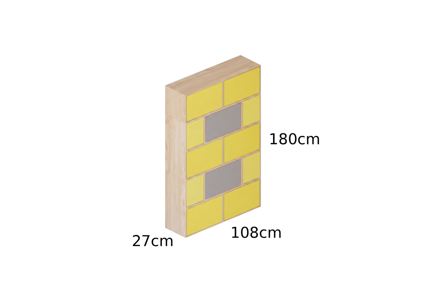 Dolap 2.1 (27x108x180cm) - Rafmod Modüler Raflar ile Değişen İhtiyaçlara Uygun Çözümlerraf