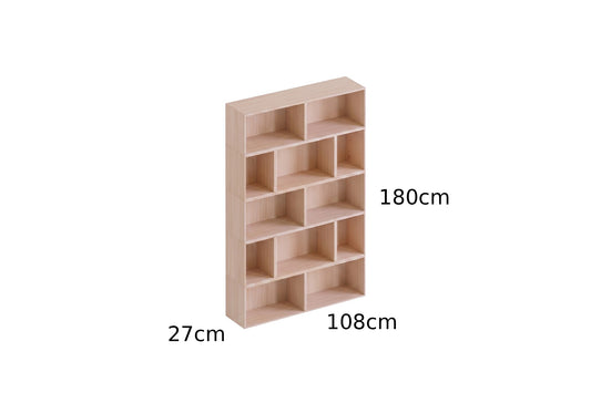 Kitaplık 2.1 (27x108x180cm) - Rafmod Modüler Raflar ile Değişen İhtiyaçlara Uygun Çözümlerraf