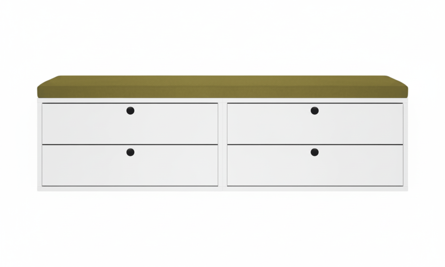 Minderli Çift Çekmeceli Uzun Bank - Rafmod Modüler Raflar ile Değişen İhtiyaçlara Uygun Çözümlerraf