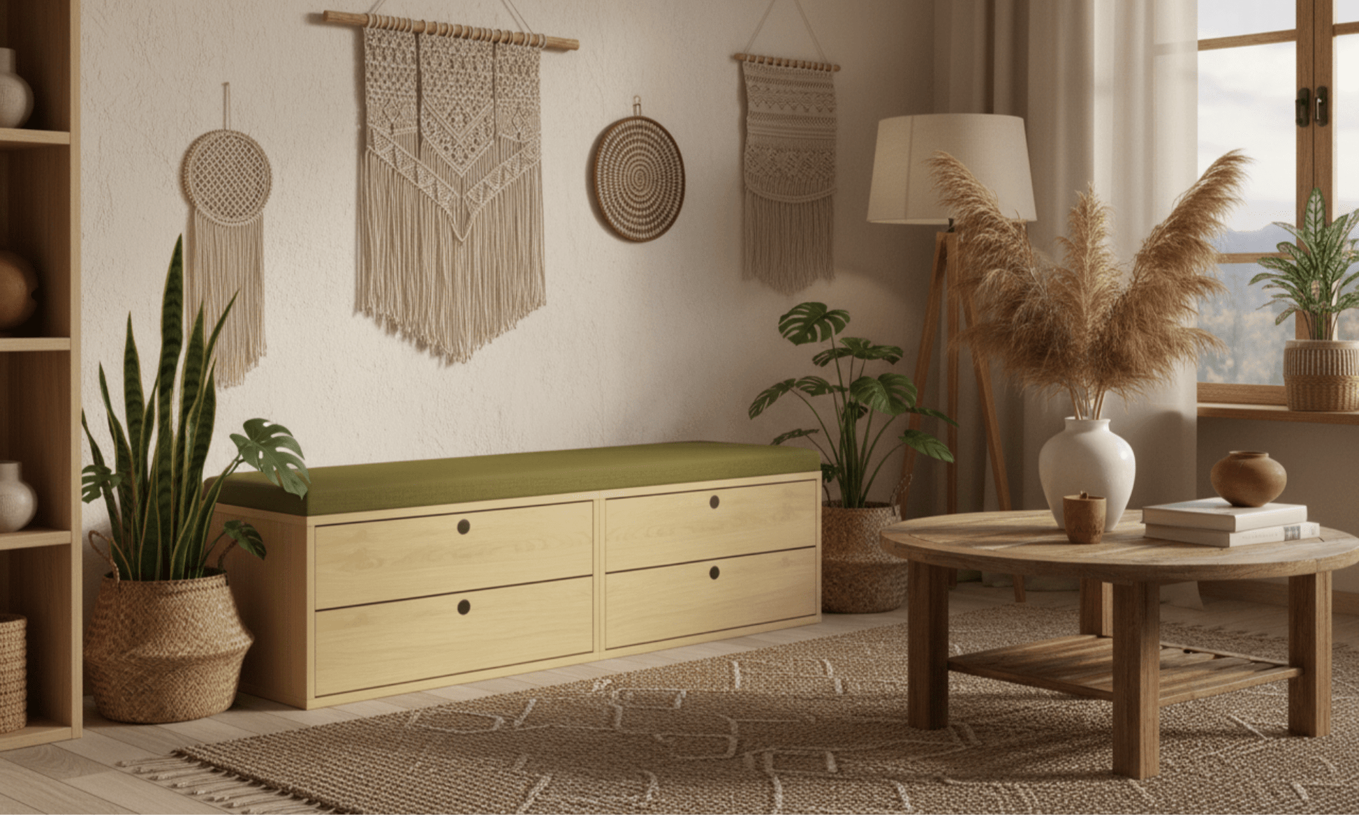 Minderli Çift Çekmeceli Uzun Bank - Rafmod Modüler Raflar ile Değişen İhtiyaçlara Uygun Çözümlerraf