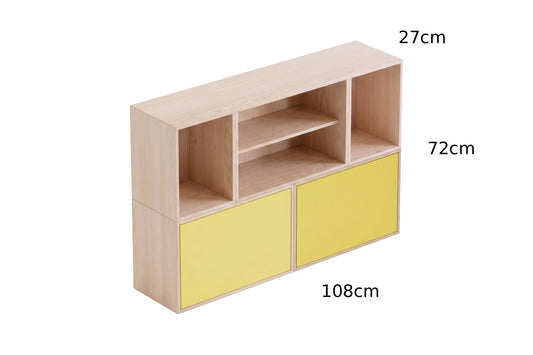 TV Ünitesi 2.2 (27x108x72cm) - Rafmod Modüler Raflar ile Değişen İhtiyaçlara Uygun Çözümlerraf