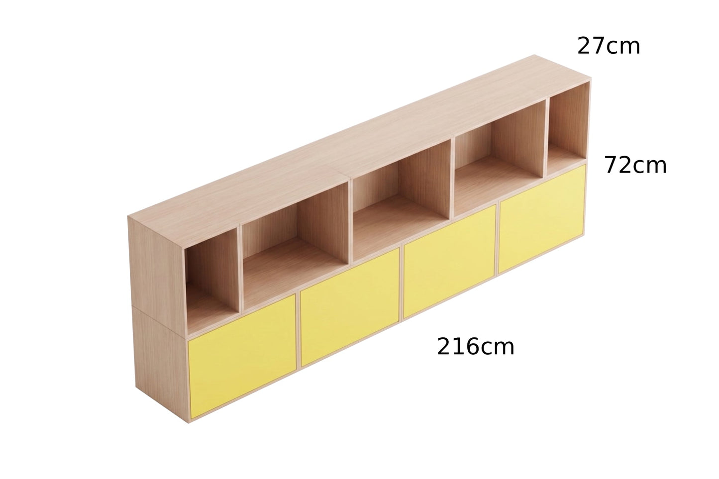 TV Ünitesi 4.1 (27x216x72cm) - Rafmod Modüler Raflar ile Değişen İhtiyaçlara Uygun Çözümlerraf