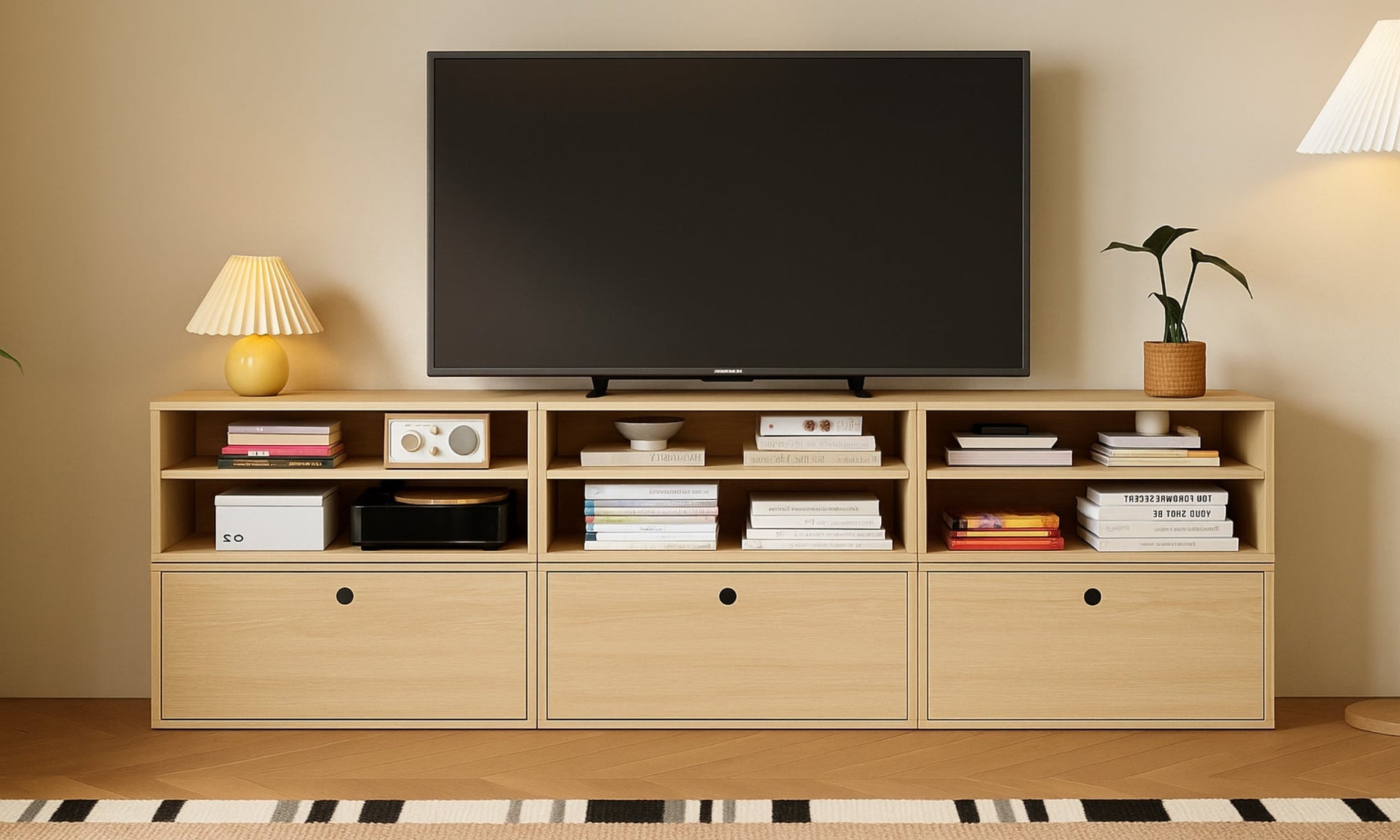 TV Ünitesi - Rafmod Modüler Raflar ile Değişen İhtiyaçlara Uygun Çözümlerraf