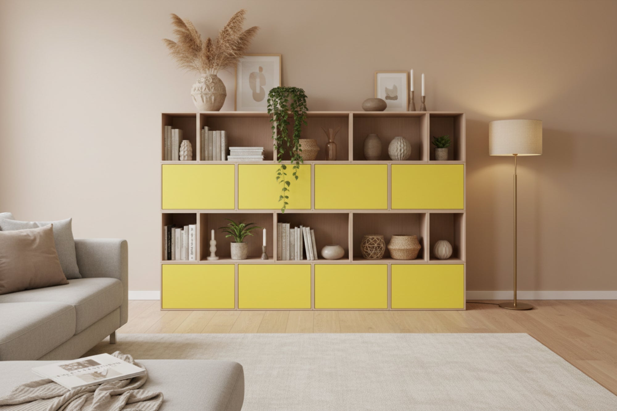 Vitrin 4.1 (27x216x144cm) - Rafmod Modüler Raflar ile Değişen İhtiyaçlara Uygun Çözümlerraf